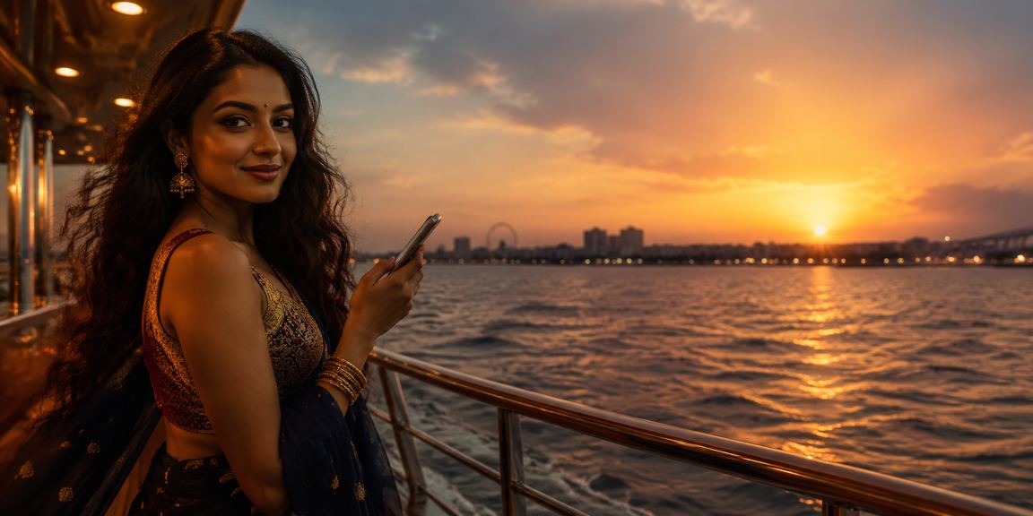 Indian user making secure mobile payment through UPI apps